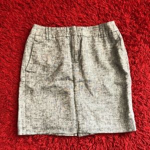 Black & White Loft pencil skirt